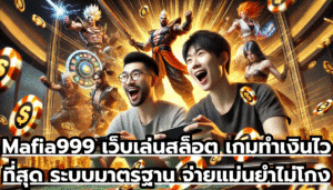 Mafia999 เว็บเล่นสล็อต เกมทำเงินไวที่สุด ระบบมาตรฐาน นักลงทุนเยอะ จ่ายแม่นยำ ไม่โกง