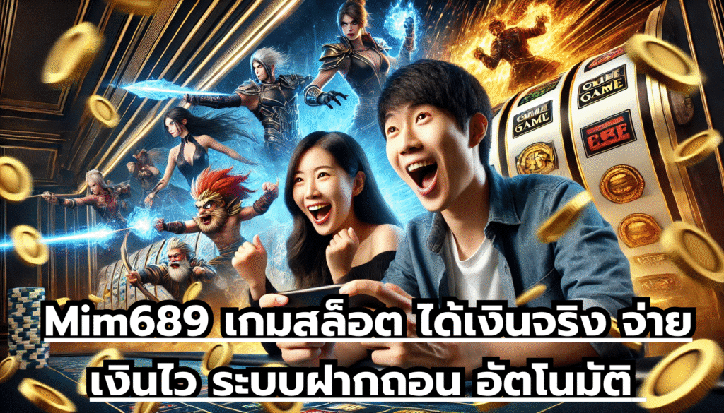Mim689 เกมสล็อต ได้เงินจริง จ่ายเงินไว ระบบฝากถอน อัตโนมัติ เล่นสนุกสนาน ไม่บล๊อคยูส